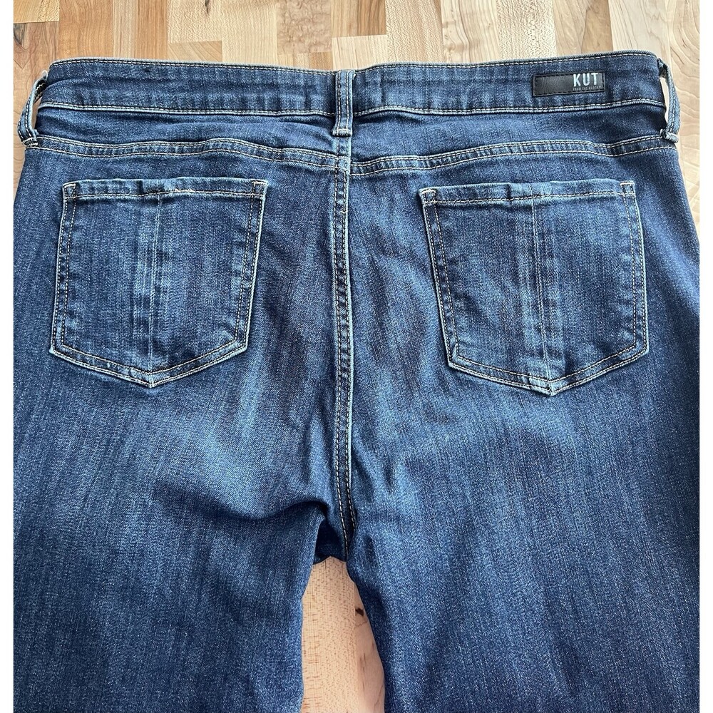 Kut From The Kloth Catherine Boyfriend Fit Jeans Medium Wash Stretch Size 14 - Picture 3 of 11